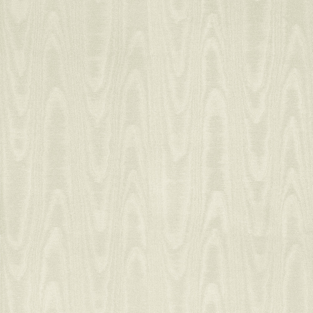 Angelina Cream Moire Wallpaper by Sirpi Italian Silk Covers about 57.5 square feet 20.9-in by 33-ft long roll Unpasted 20.9 - Fabric Carolina -