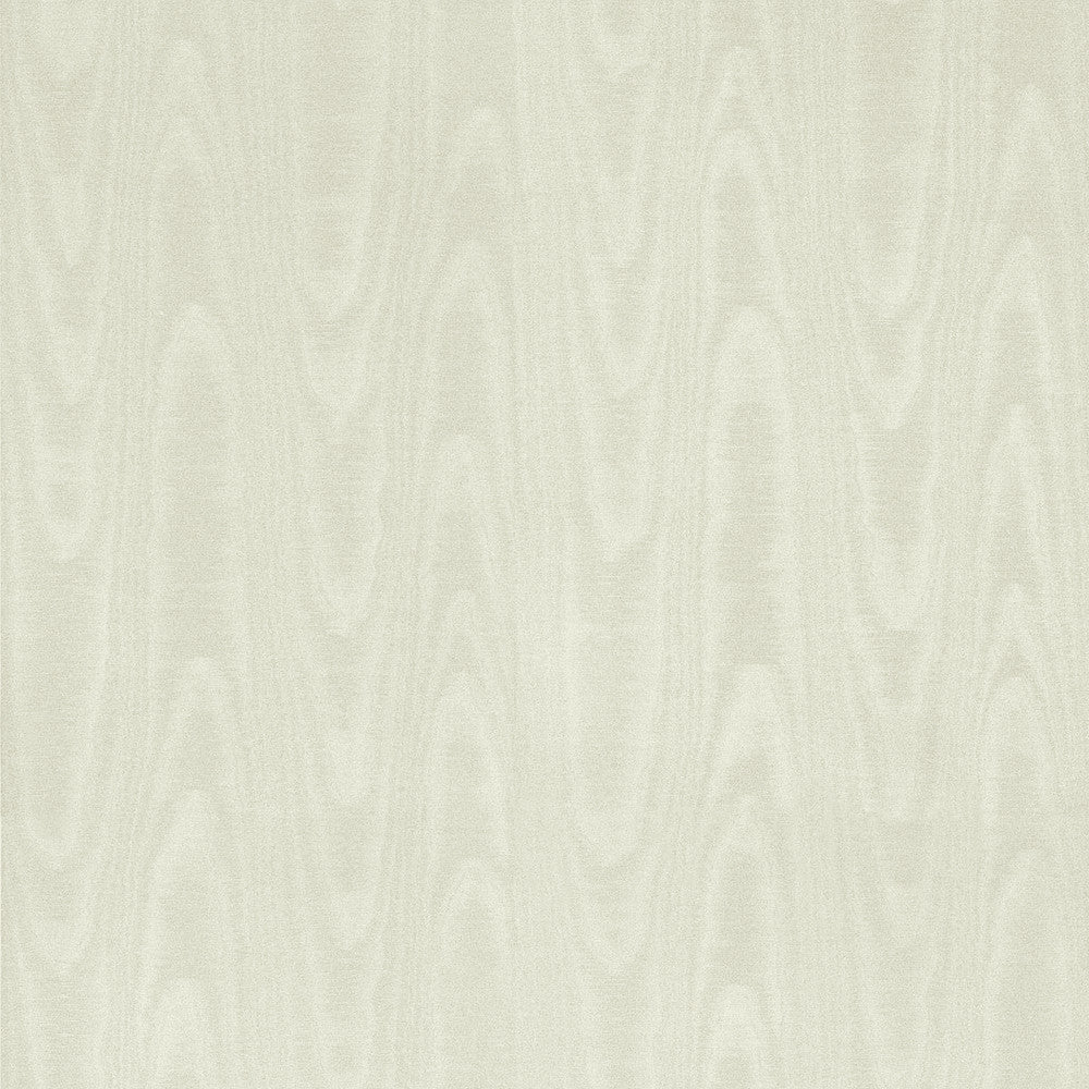 Angelina White Moire Wallpaper by Sirpi Italian Silk Covers about 57.5 square feet 20.9-in by 33-ft long roll Unpasted 20.9 - Fabric Carolina -