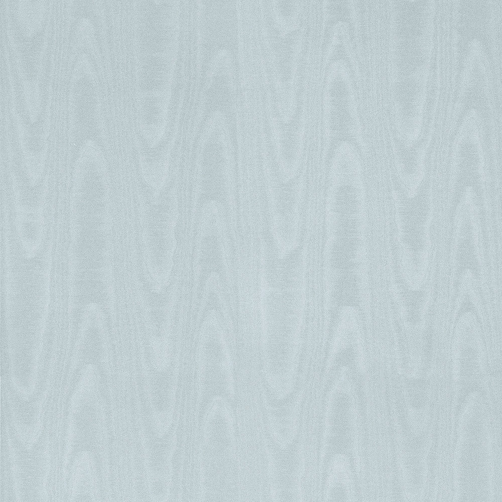 Angelina Light Blue Moire Wallpaper by Sirpi Italian Silk Covers about 57.5 square feet 20.9-in by 33-ft long roll Unpasted 20.9 - Fabric Carolina -