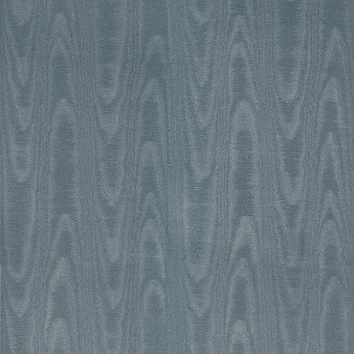 Angelina Denim Moire Wallpaper by Sirpi Italian Silk Covers about 57.5 square feet 20.9-in by 33-ft long roll Unpasted 20.9 - Fabric Carolina -
