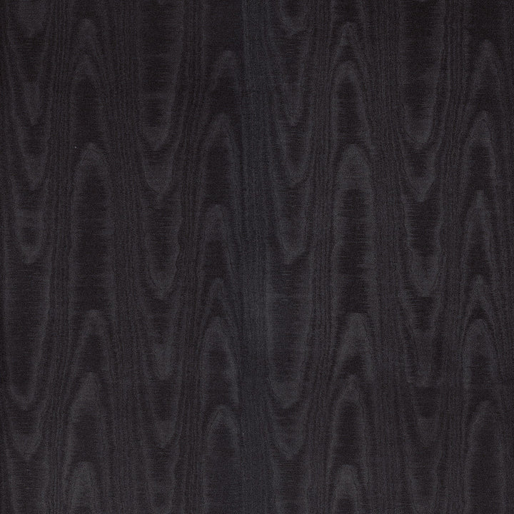 Angelina Black Moire Wallpaper by Sirpi Italian Silk Covers about 57.5 square feet 20.9-in by 33-ft long roll Unpasted 20.9 - Fabric Carolina -