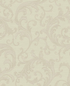 Noemi Cream Acanthus Wallpaper by Sirpi