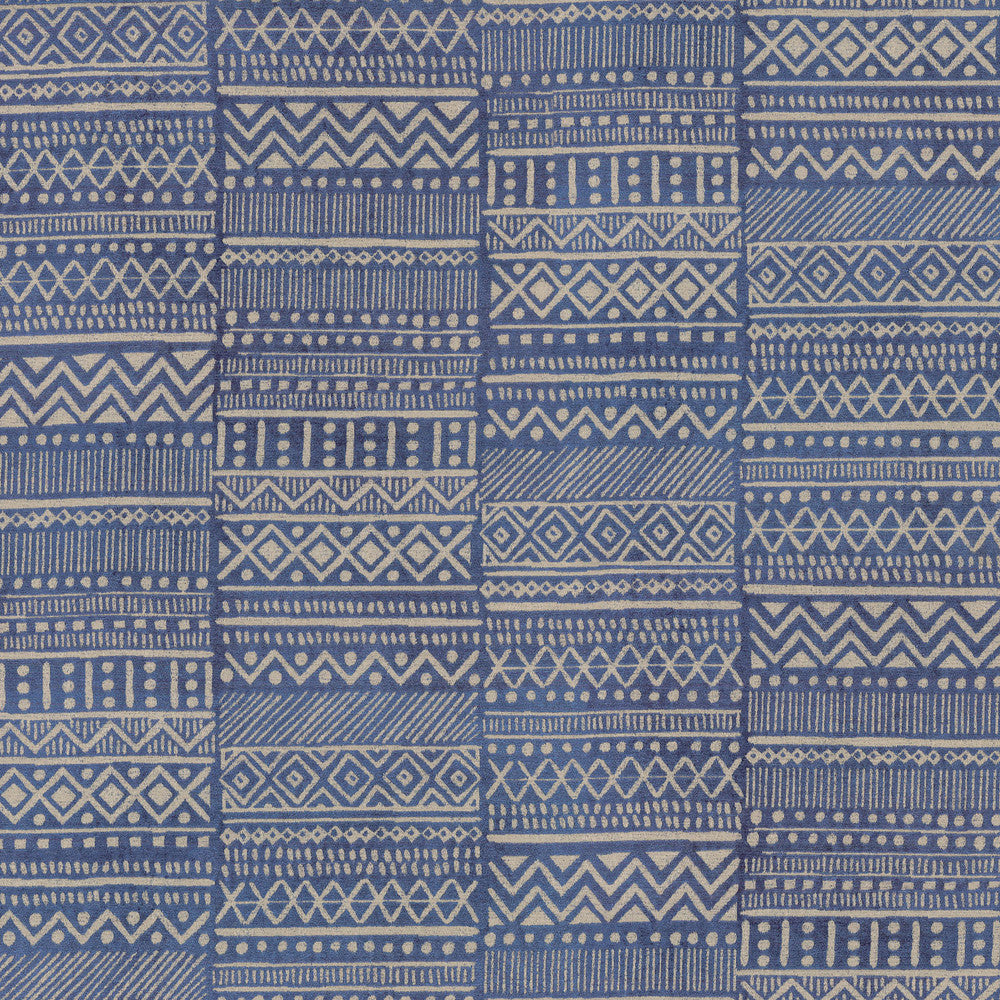 Bamako Stripe Lapis 405961 by PKL Studio Fabric PKL STUDIO OCT 2017 54% Rayon 46% Polyester CHINA Wyzenbeek 51,000 Horizontal: 27.00" and Vertical: 27.00" 54" - Fabric Carolina -