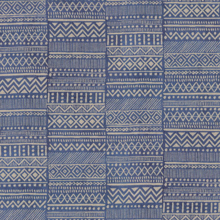 Bamako Stripe Lapis 405961 by PKL Studio Fabric - 54%Rayon 46%Polyester CHINA 51000 Horizontal: 27 and Vertical: 27 54 - Fabric Carolina -
