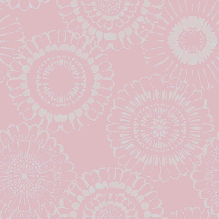 Sonnet Pink Floral Wallpaper by Chesapeake Fable Covers about 57.5 square feet 20.9-in by 33-ft long roll Unpasted 20.9 - Fabric Carolina -