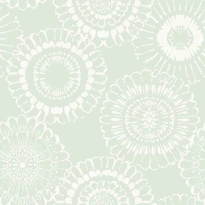 Sonnet Sage Floral Wallpaper by Chesapeake Fable Covers about 57.5 square feet 20.9-in by 33-ft long roll Unpasted 20.9 - Fabric Carolina -