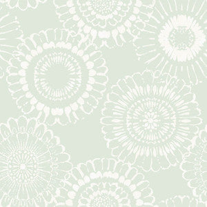 Sonnet Sage Floral Wallpaper by Chesapeake