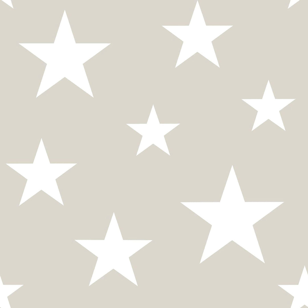 Amira Taupe Stars Wallpaper by Chesapeake Designer