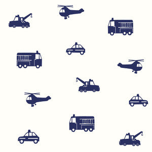 Briony Navy Vehicles Wallpaper by Chesapeake