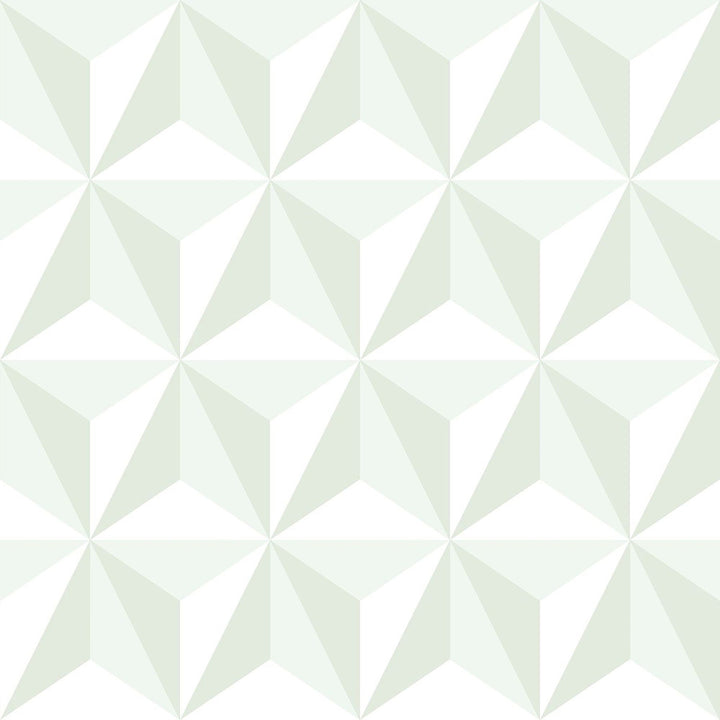 Adella Sage Geometric Wallpaper by Chesapeake Fable Covers about 57.5 square feet 20.9-in by 33-ft long roll Unpasted 10.4 - Fabric Carolina -