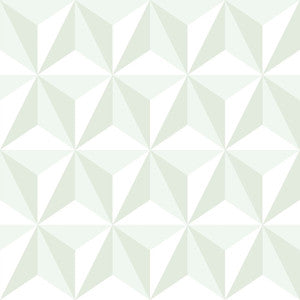 Adella Sage Geometric Wallpaper by Chesapeake