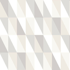 Inez Neutral Geometric Wallpaper by Chesapeake