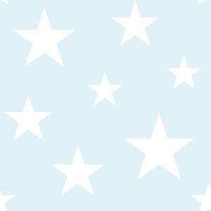 Amira Sky Blue Stars Wallpaper by Chesapeake