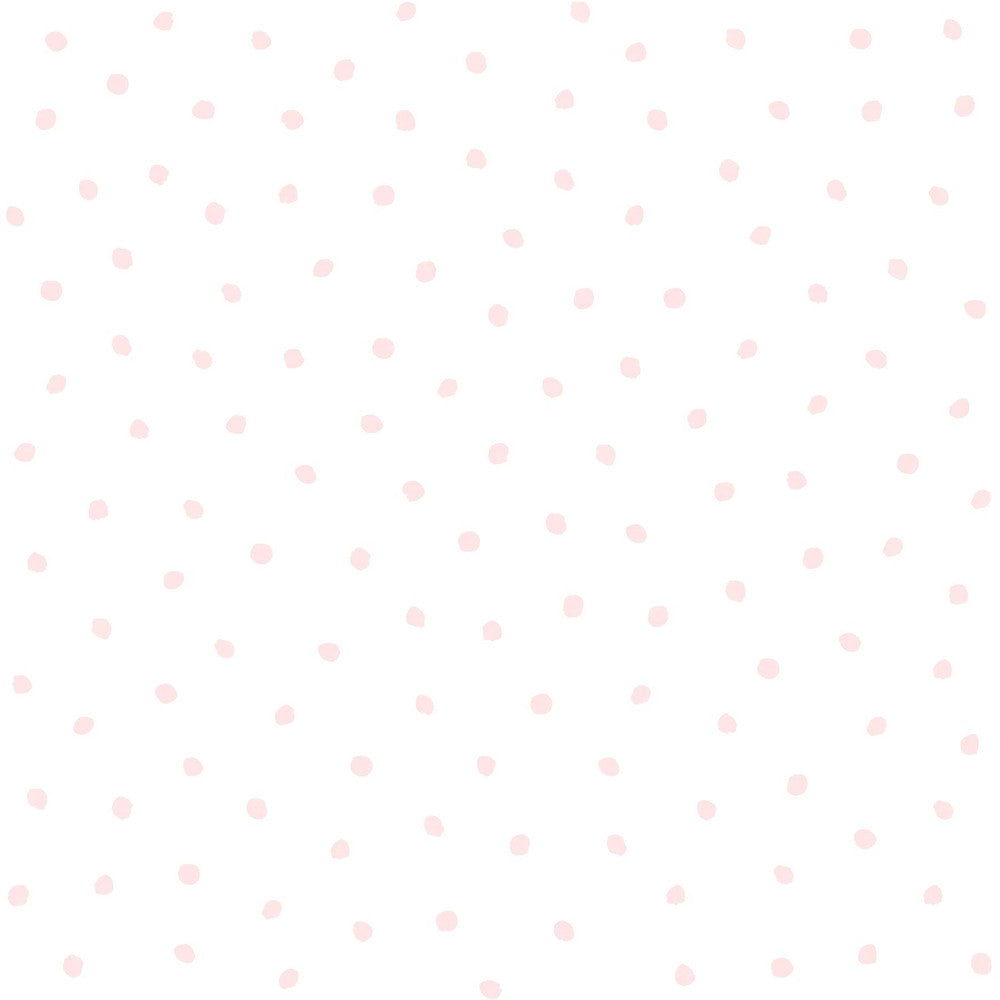 Pixie Pink Dots Wallpaper by Chesapeake Fable Covers about 57.5 square feet 20.9-in by 33-ft long roll Unpasted 20.9 - Fabric Carolina -