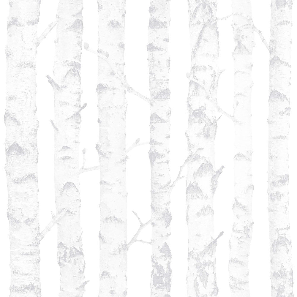 Birdie Grey Birch Wallpaper by Chesapeake Fable Covers about 57.5 square feet 20.9-in by 33-ft long roll Unpasted 10.4 - Fabric Carolina -