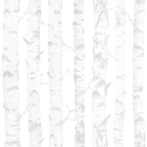 Birdie Grey Birch Wallpaper by Chesapeake
