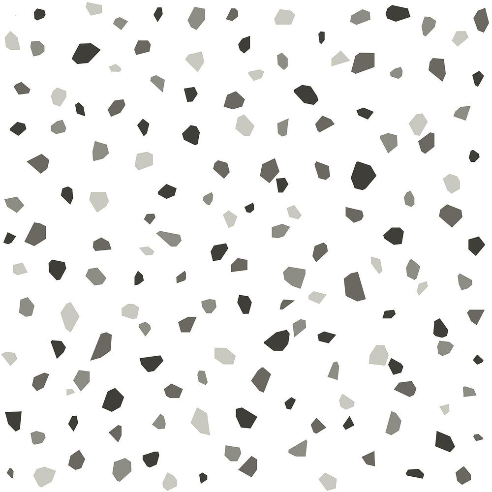Ona Charcoal Terrazzo Wallpaper by Chesapeake Fable Covers about 57.5 square feet 20.9-in by 33-ft long roll Unpasted 10.4 - Fabric Carolina -