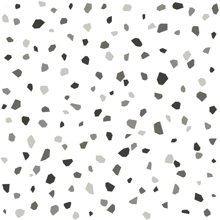 Ona Charcoal Terrazzo Wallpaper by Chesapeake Fable Covers about 57.5 square feet 20.9-in by 33-ft long roll Unpasted 10.4 - Fabric Carolina -