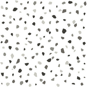 Ona Charcoal Terrazzo Wallpaper by Chesapeake
