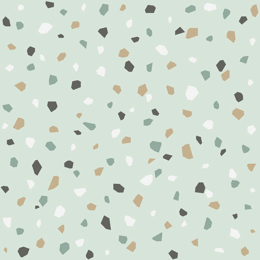 Ona Mint Terrazzo Wallpaper by Chesapeake Fable Covers about 57.5 square feet 20.9-in by 33-ft long roll Unpasted 10.4 - Fabric Carolina -