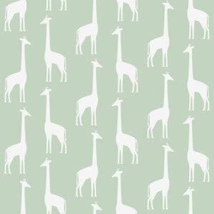 Vivi Sage Giraffe Wallpaper by Chesapeake