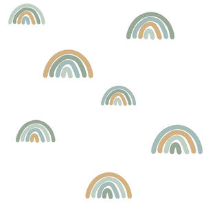 Joss Teal Rainbow Wallpaper by Chesapeake
