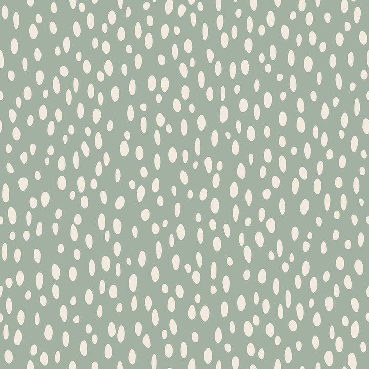 Willa Moss Dots Wallpaper by Chesapeake Designer