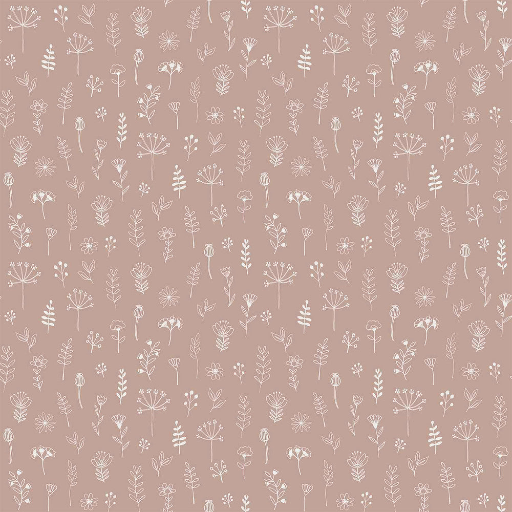 Tatula Rose Floral Wallpaper by Chesapeake Fable Covers about 57.5 square feet 20.9-in by 33-ft long roll Unpasted 10.4 - Fabric Carolina -
