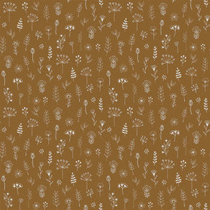 Tatula Chestnut Floral Wallpaper by Chesapeake