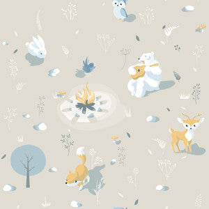 Jesper Beige Campfire Wallpaper by Chesapeake