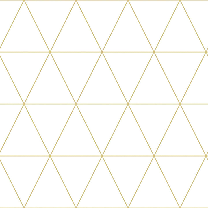 Leda Metallic Geometric Wallpaper by Chesapeake Designer
