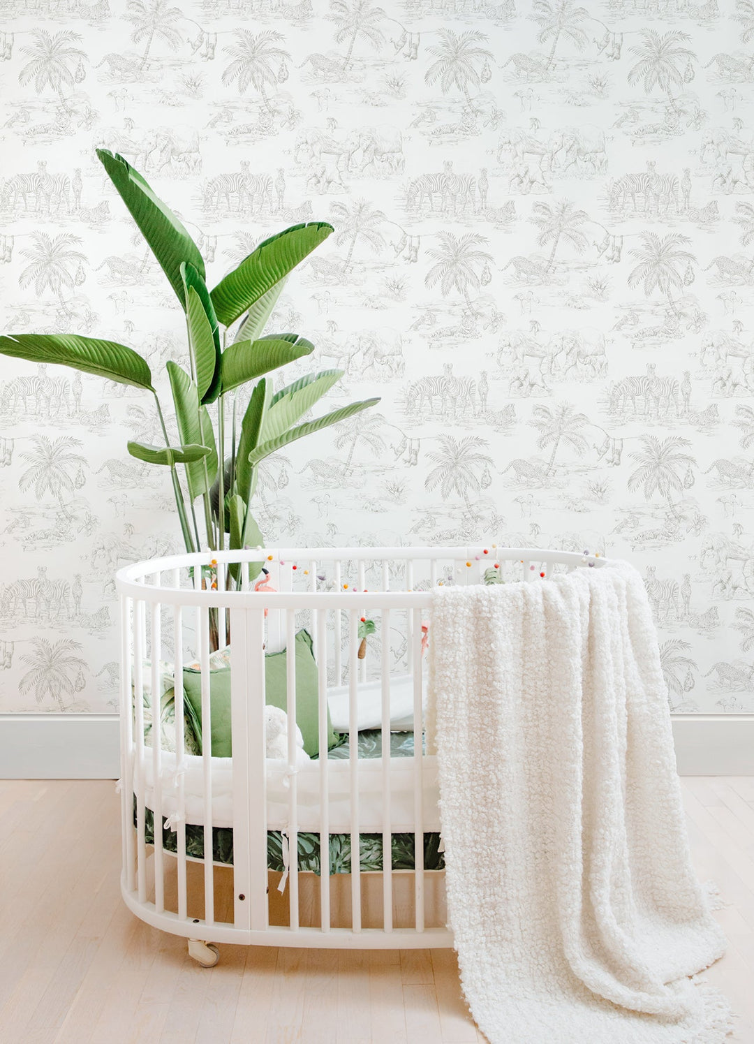 Boheme Platinum Animals Wallpaper by Chesapeake Designer