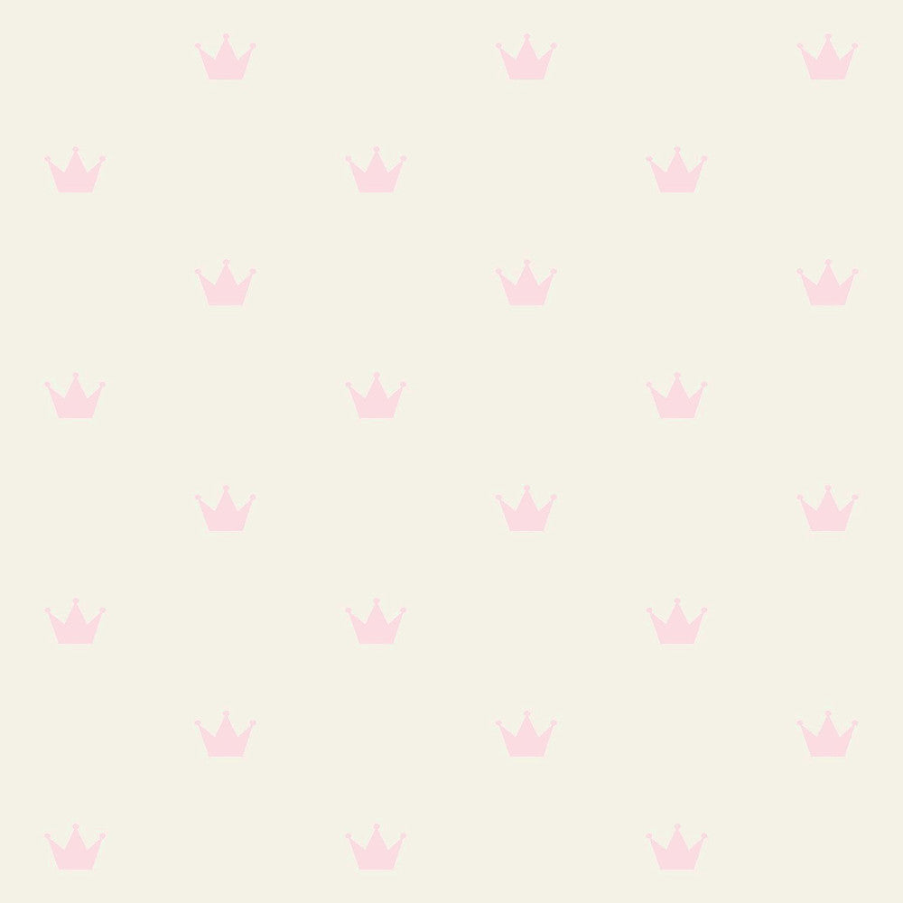 Bea Light Pink Crowns Wallpaper by Chesapeake Fable Covers about 57.5 square feet 20.9-in by 33-ft long roll Unpasted 5.2 - Fabric Carolina -