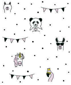 Orlow Pink Llama Wallpaper by Chesapeake
