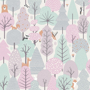 Quillen Pink Forest Wallpaper by Chesapeake