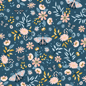 Zev Blue Butterfly Wallpaper by Chesapeake