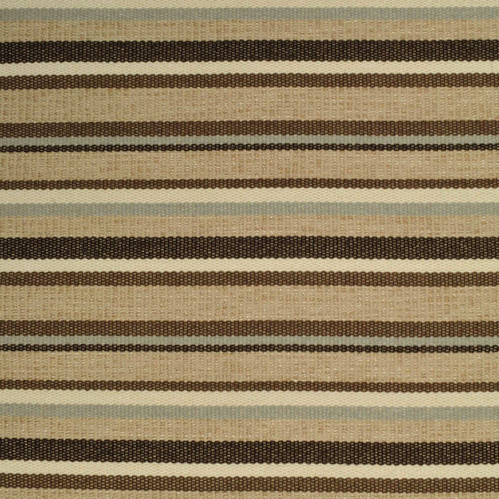 Boardwalk Stripe Mocha 406201 by Sunformance Fabric - 100% Cotton USA Horizontal: 0.1 and Vertical: 5 56 - Fabric Carolina -