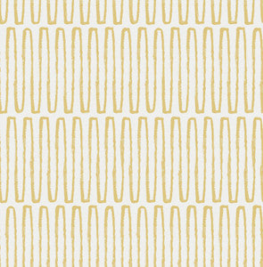Lars Mustard Retro Wave Wallpaper by A-Street Prints
