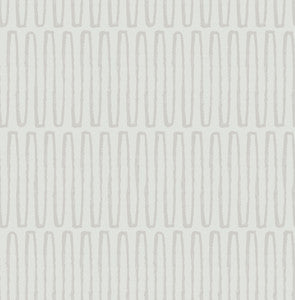 Lars Light Grey Retro Wave Wallpaper by A-Street Prints