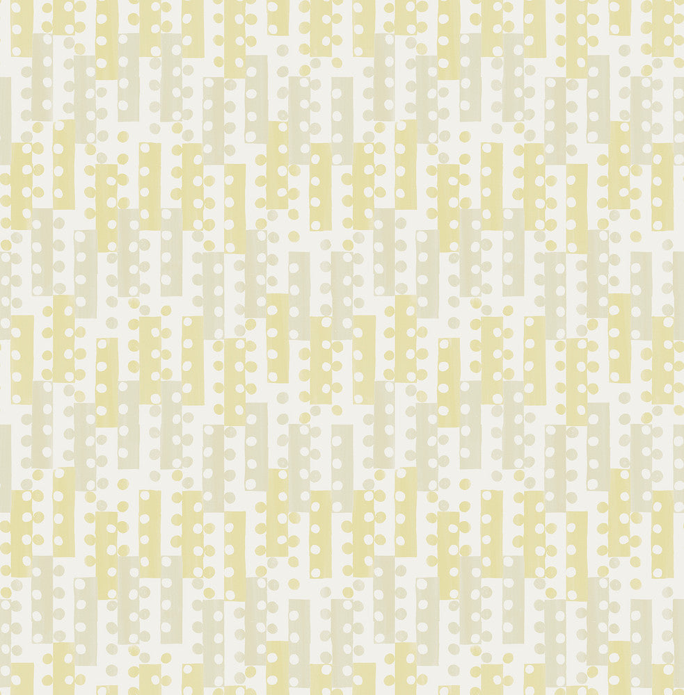 Erik Yellow Building Blocks Wallpaper by A-Street Prints Hannah Covers about 56.4 square feet 20.5-in by 33-ft long roll Unpasted 10.4 - Fabric Carolina -