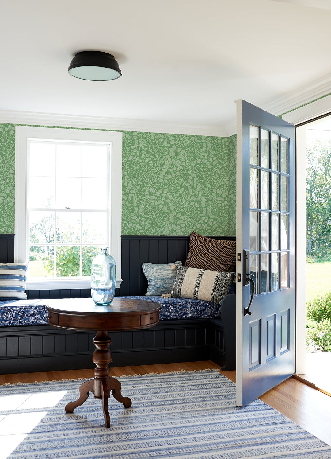 Elin Green Berry Botanical Wallpaper by A-Street Prints Designer