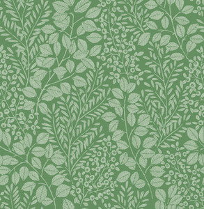 Elin Green Berry Botanical Wallpaper by A-Street Prints