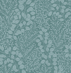 Elin Sky Blue Berry Botanical Wallpaper by A-Street Prints