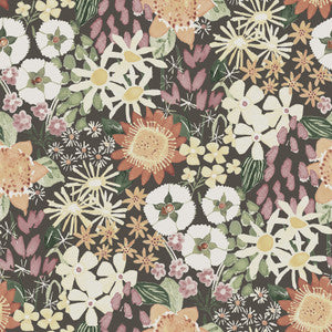Karina Raspberry Wildflower Garden Wallpaper by A-Street Prints