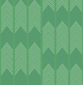 Nyle Green Chevron Stripes Wallpaper by A-Street Prints