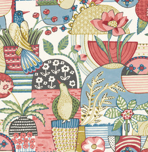 Fika Rose Blissful Birds & Blooms Wallpaper by A-Street Prints