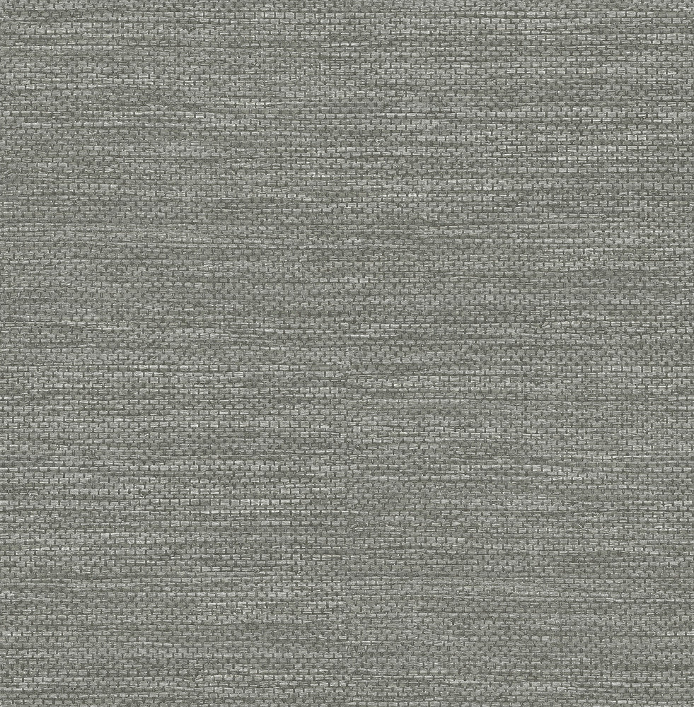 Malin Grey Faux Grasscloth Wallpaper by A-Street Prints Hannah Covers about 56.4 square feet 20.5-in by 33-ft long roll Unpasted 20.9 - Fabric Carolina -