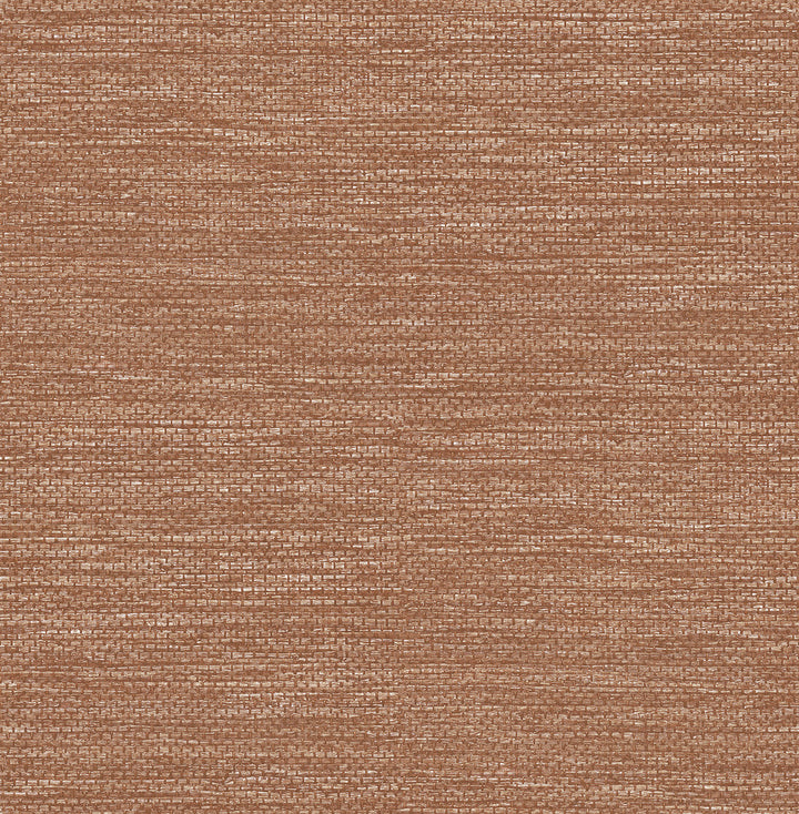 Malin Rust Faux Grasscloth Wallpaper by A-Street Prints Hannah Covers about 56.4 square feet 20.5-in by 33-ft long roll Unpasted 20.9 - Fabric Carolina -