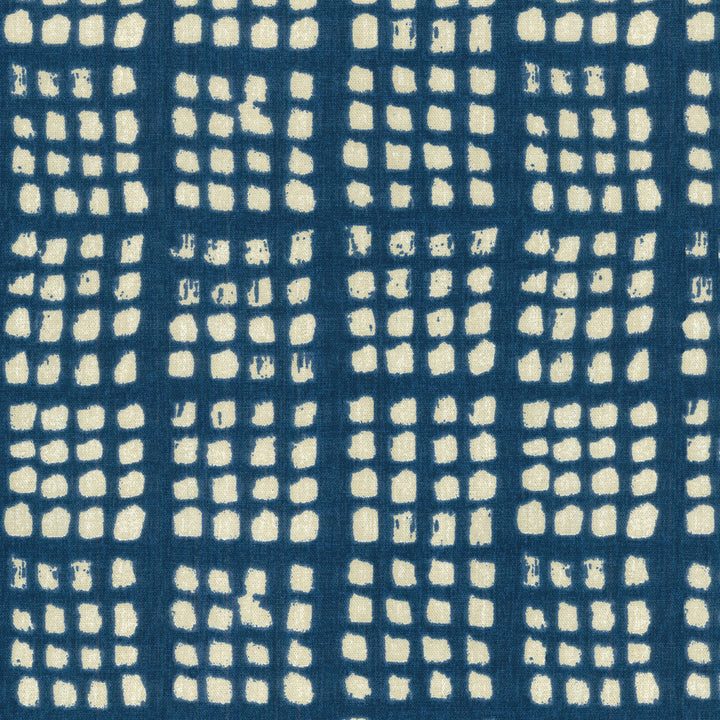 Context Grid Indigo 406632 by PKL Studio Fabric PRINTWORKS II 100% Cotton U.S.A. Wyzenbeek 51,000 Horizontal: 9.00" and Vertical: 9.00" 54" - Fabric Carolina -