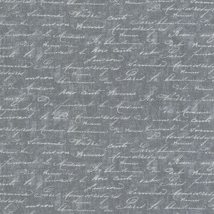 Just Writing Charcoal 406660 by PKL Studio Fabric